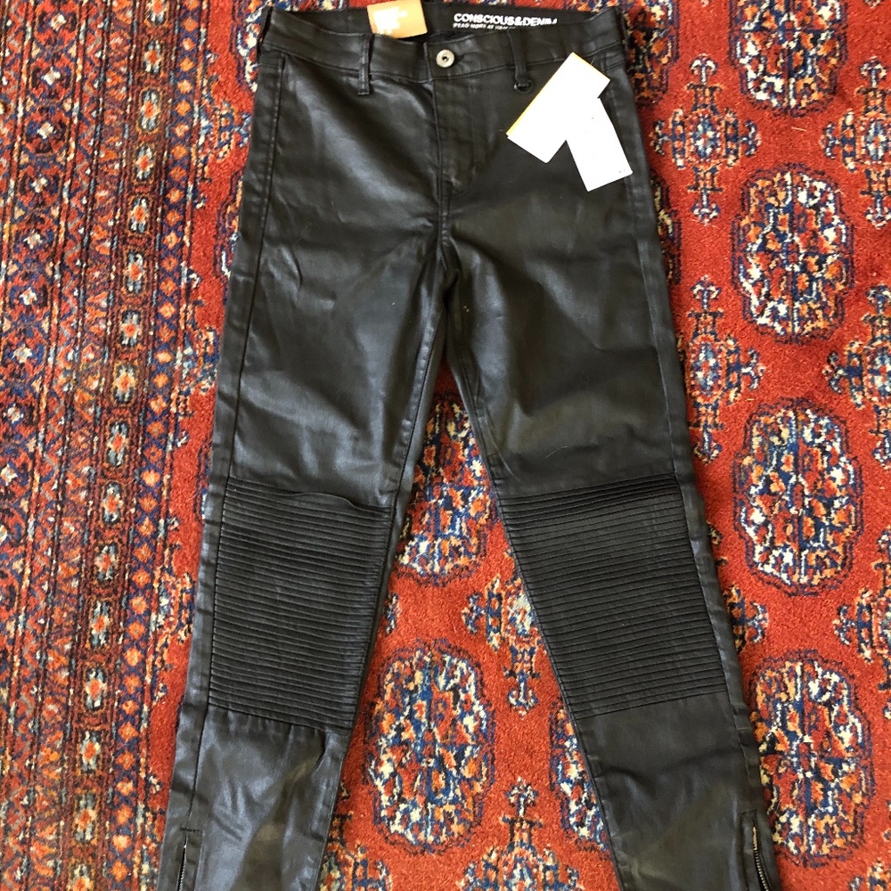 Conscious Denim Leather Pants